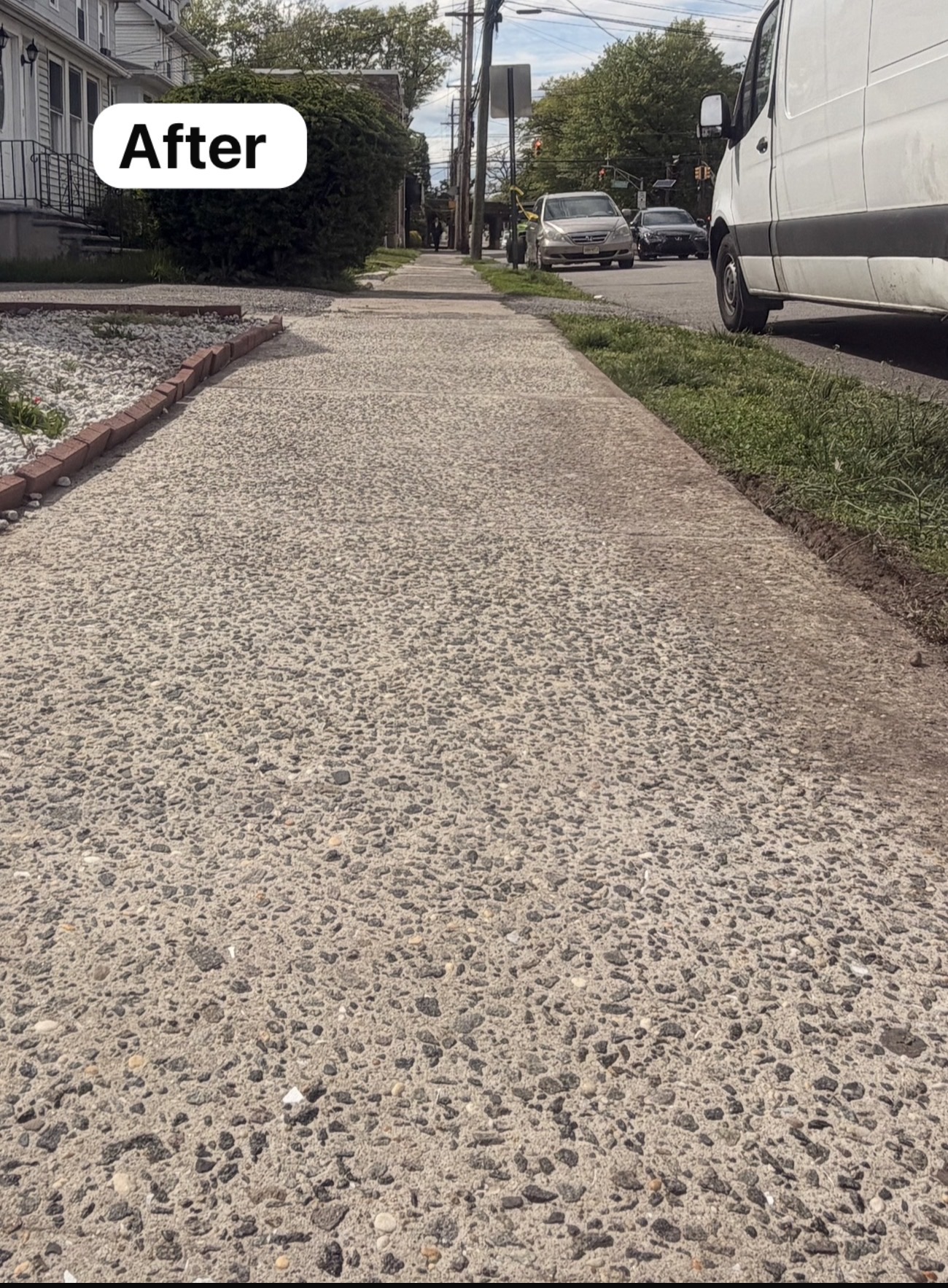 After - Acera — Levantamiento de Concreto
